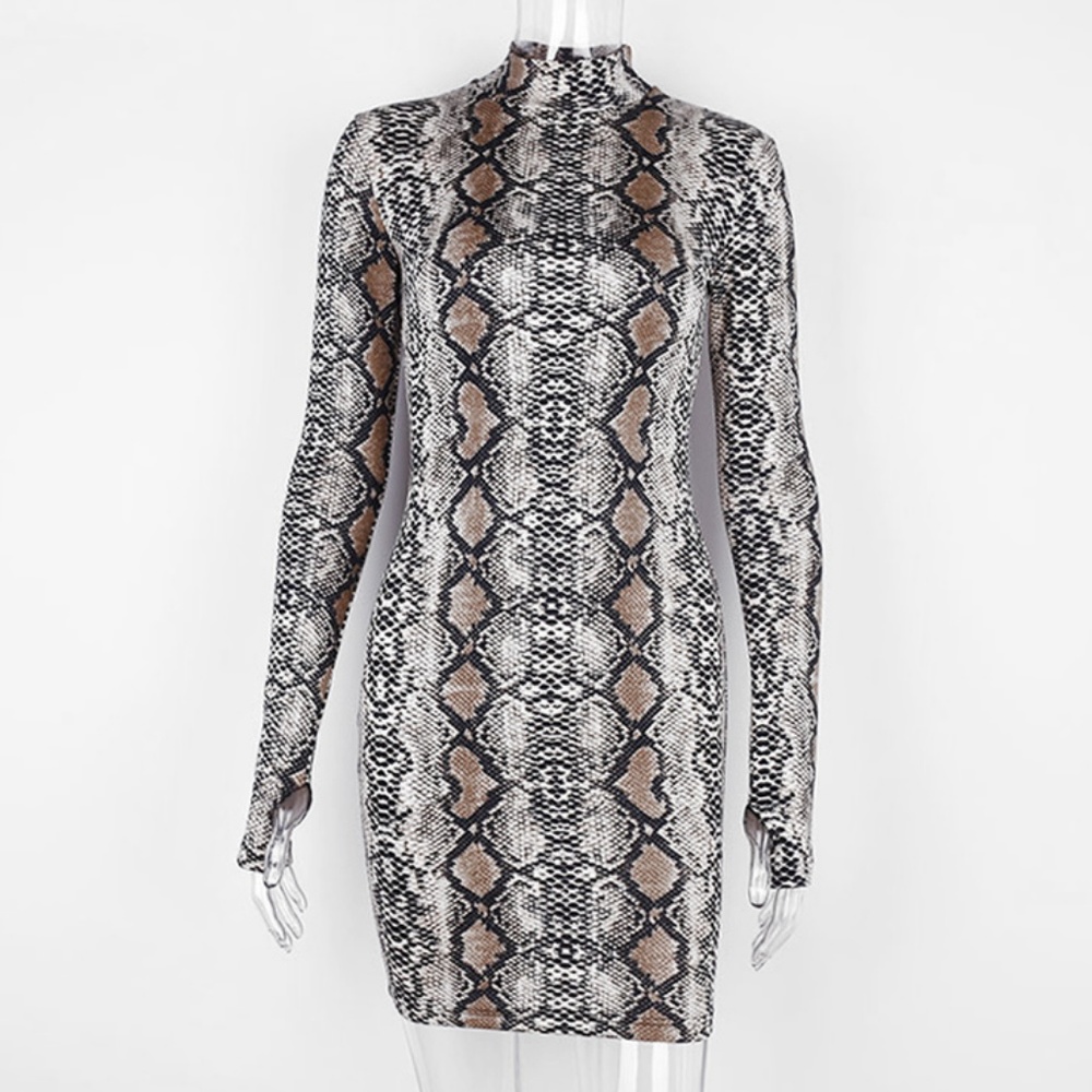 Into the Wild' Snake BodyCon Dress - Picture 3 of 7